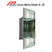 Panoramischer Aufzug 800kg mit gebackenem Email-Stahl